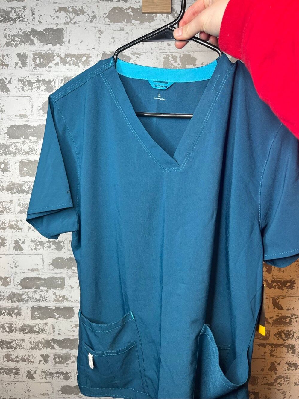 Carhartt | women nwt turquoise blue force scrub top